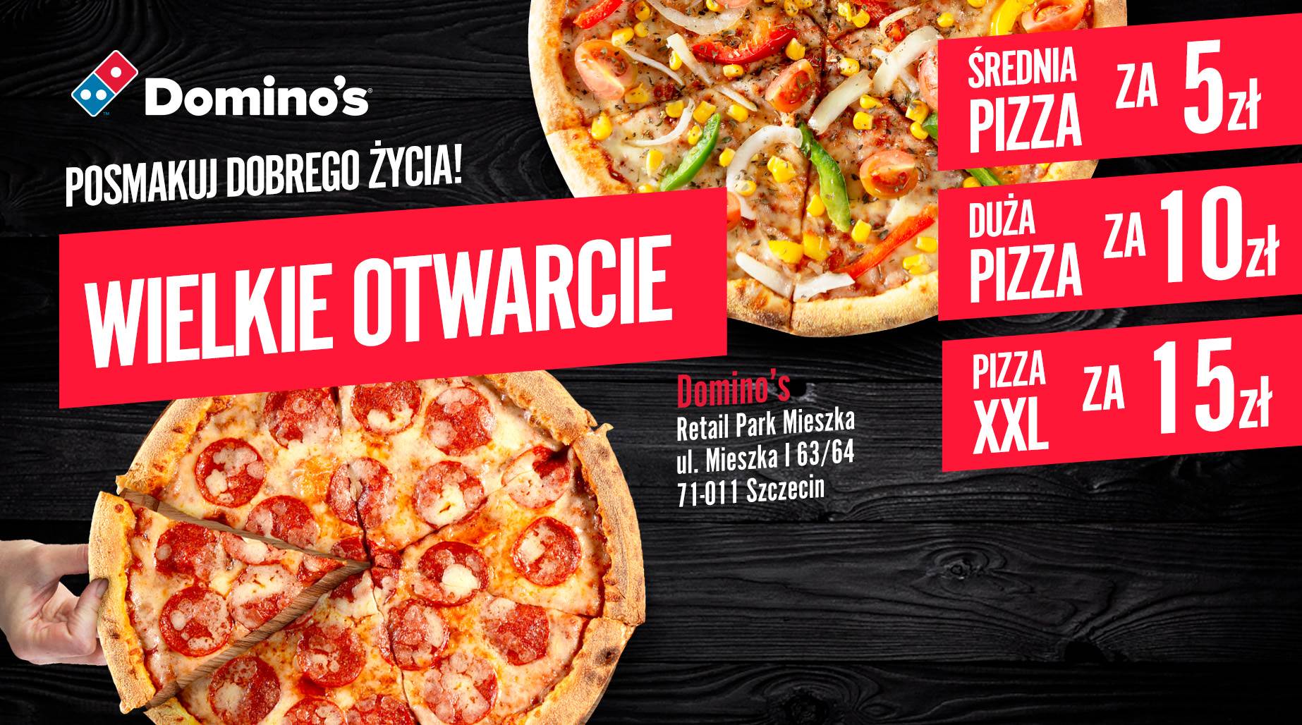 Wielkie otwarcie Domino's w Szczecinie