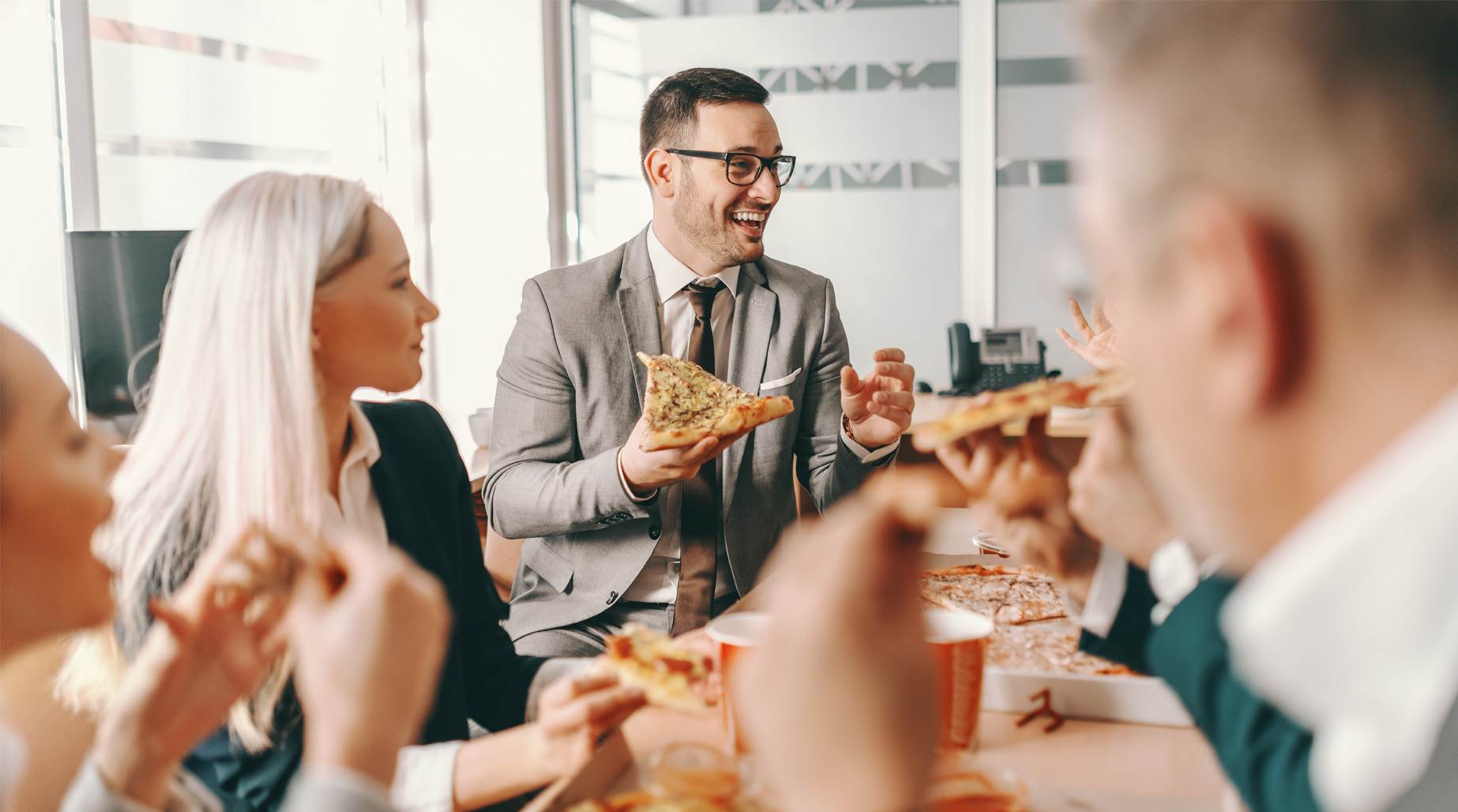 Domino's-pizza na lunch