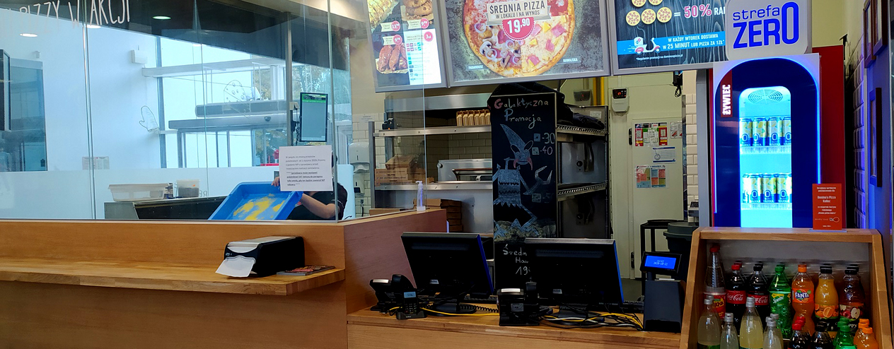 Strefa Klienta Pizzeria Domino’s w Kaliszu na ulicy Sawickiej
