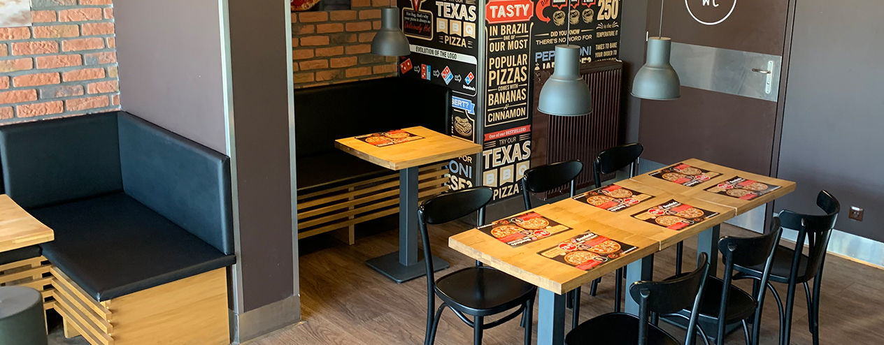 Strefa kienta Pizzeria Domino’s w Olsztynie na ulicy Barczewskiego