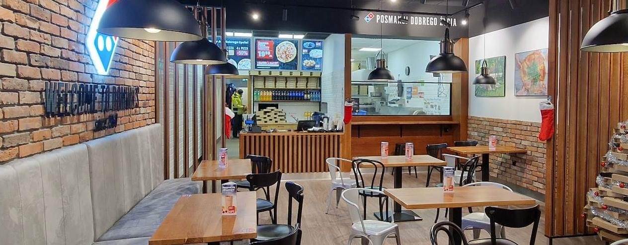 Sala w lokalu Domino's Pizza Szczecin ul. Mieszka I