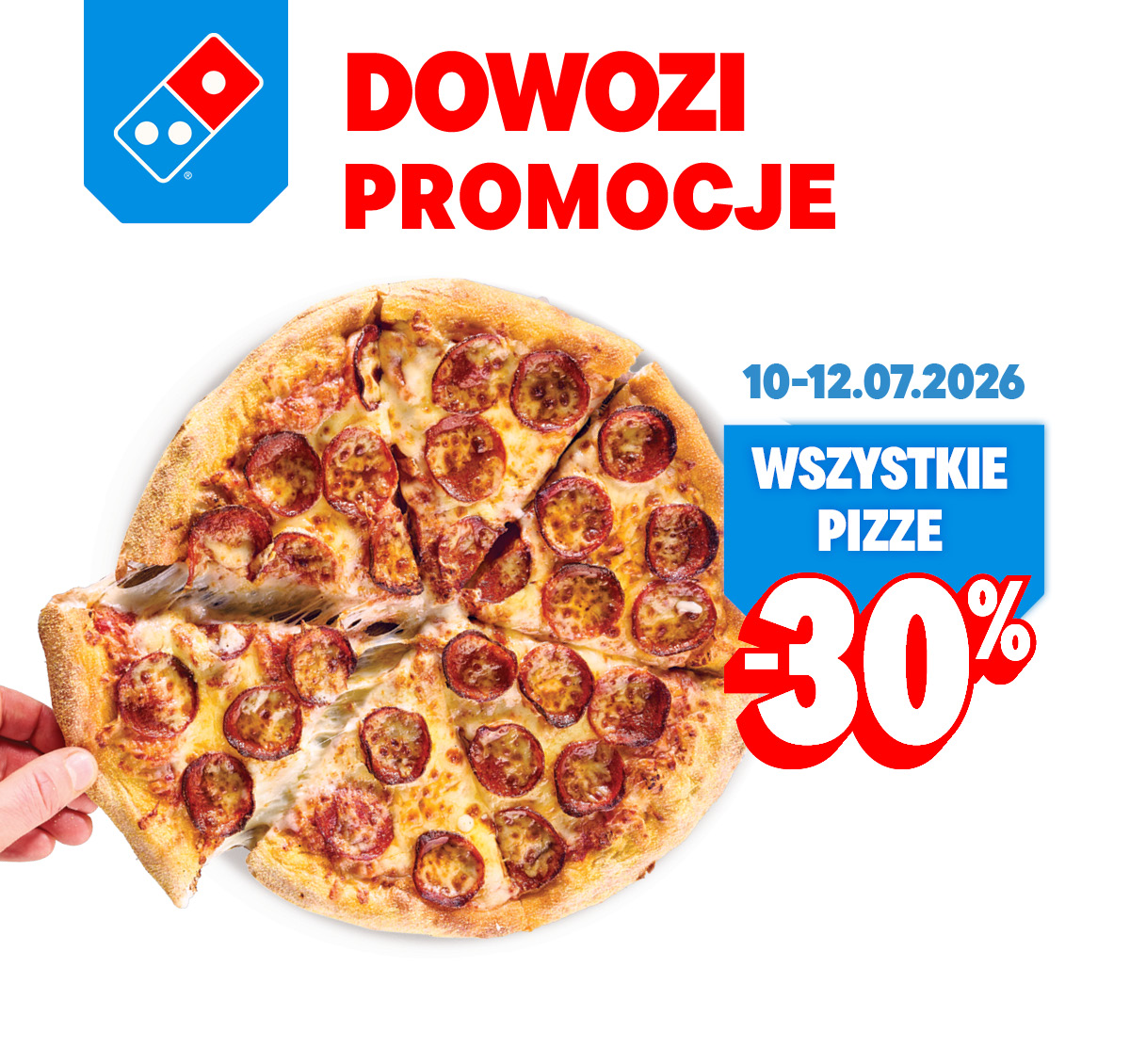 Wszystkie pizze -30% - 10.07-12.07