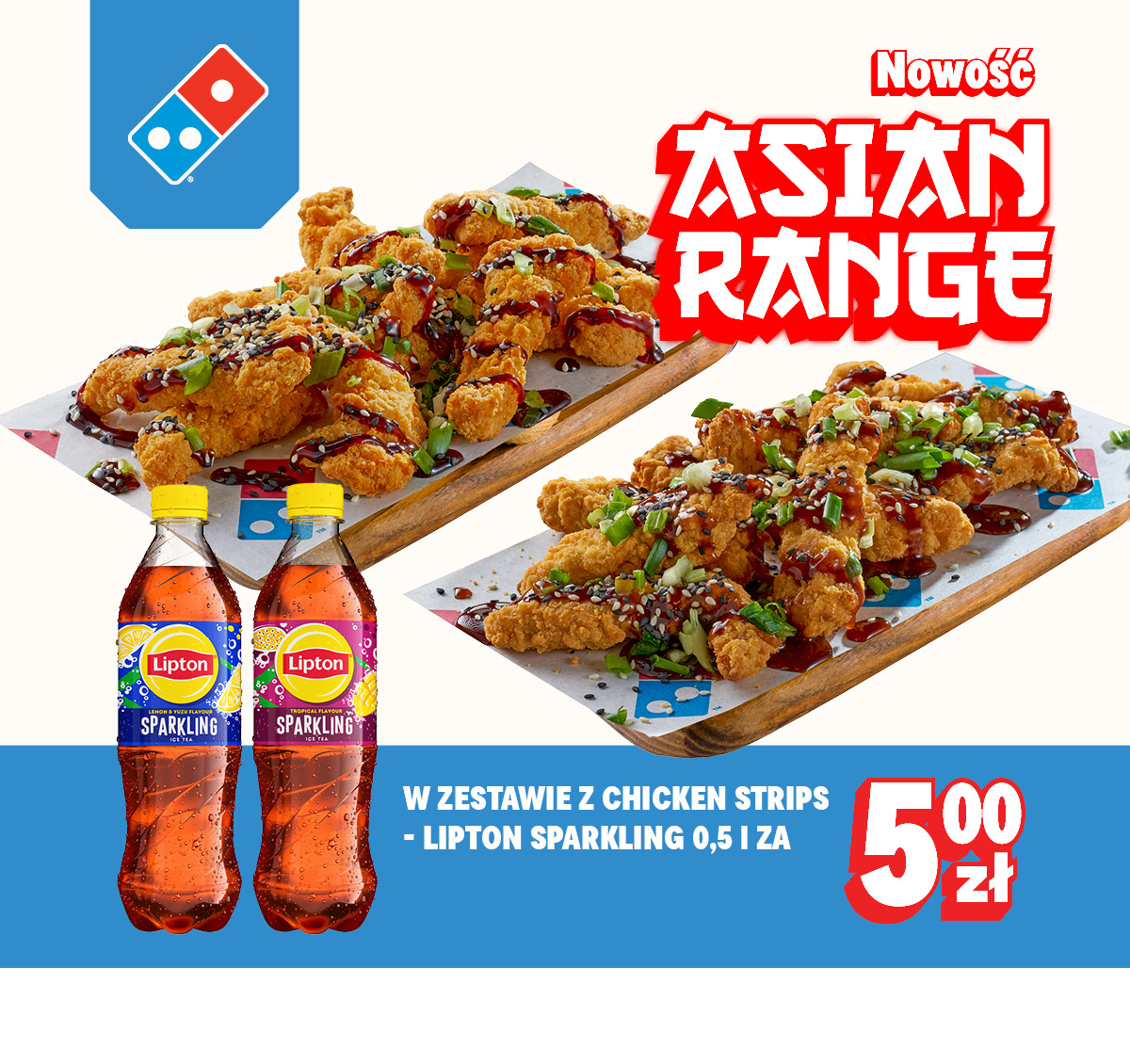 Lipton Sparkling za 5 zł w zestawie z chicken strips