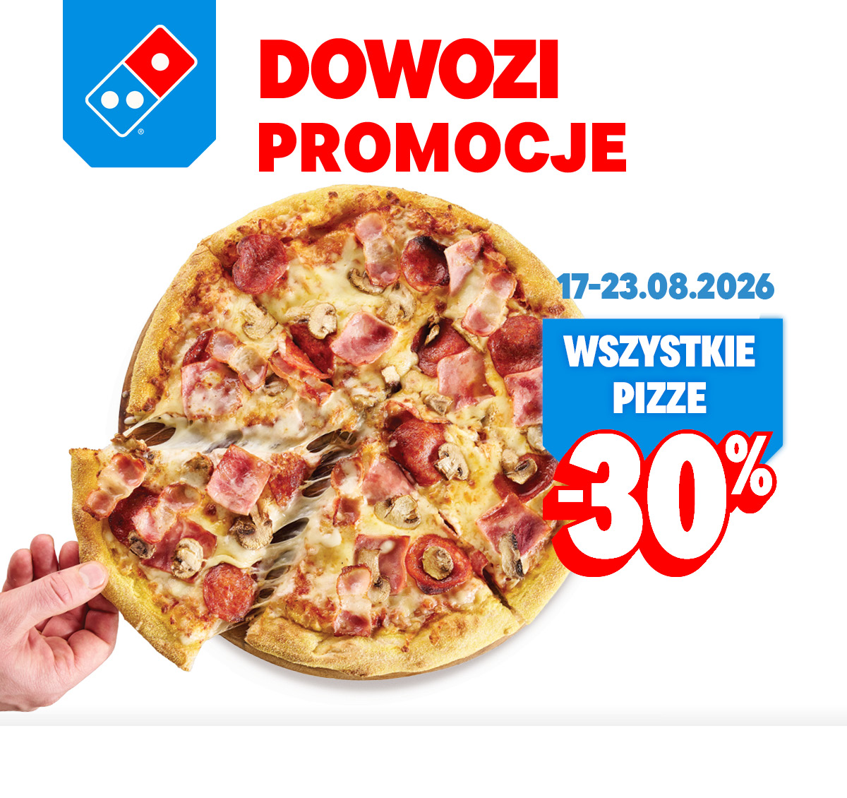 Wszystkie pizze -30% - 17.08-23.08