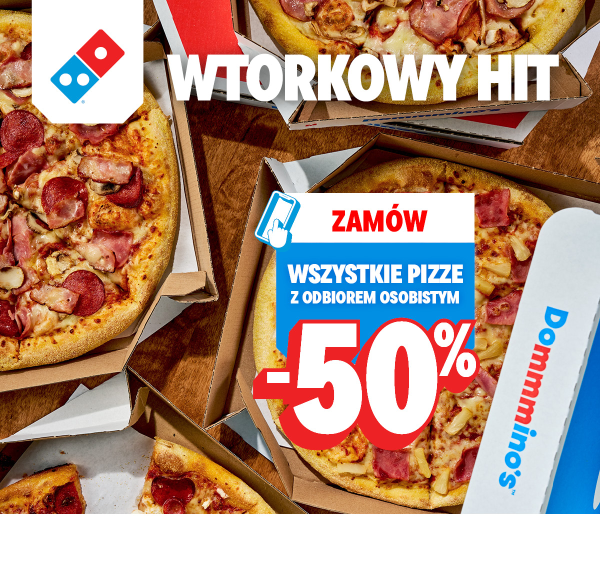 Wszystkie pizze -50% z odbiorem osobistym - 15.09