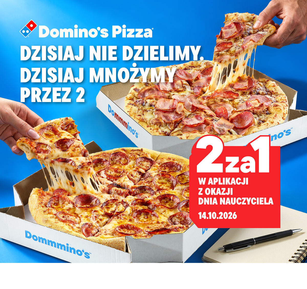 Dzień nauczyciela 2 za 1 w aplikacji - 14.10