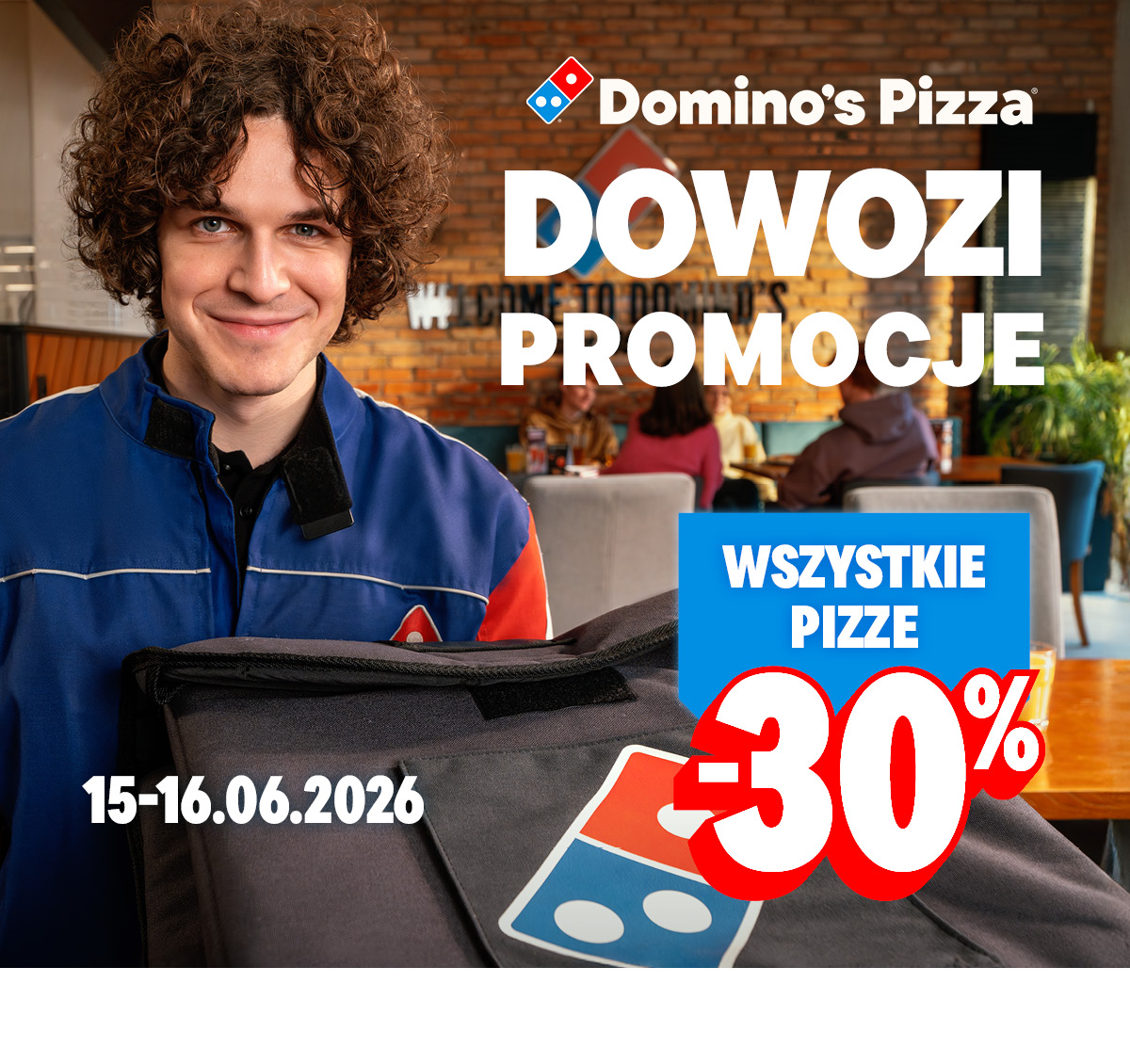 Wszystkie pizze -30% - 15-16.06