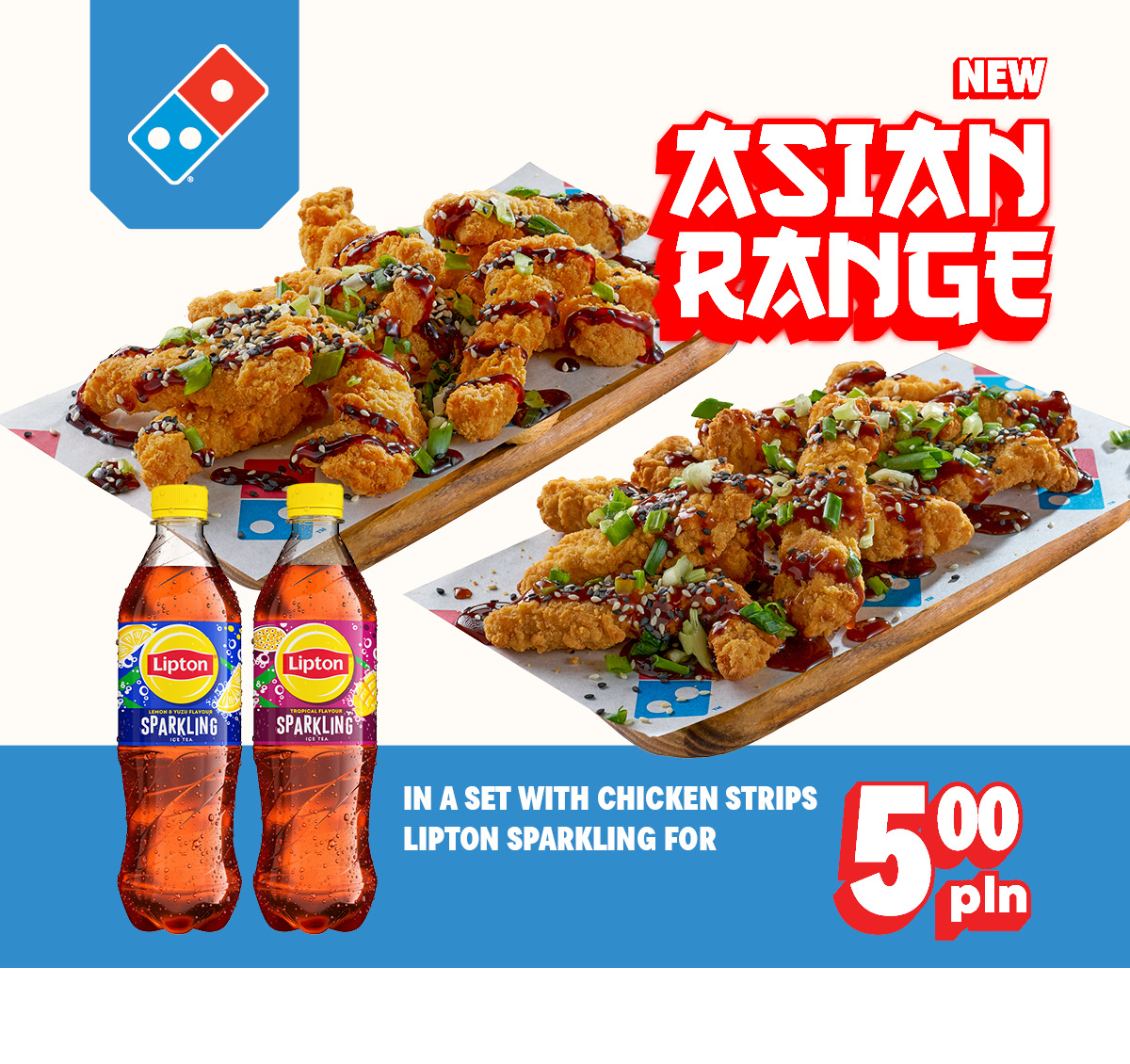 Lipton Sparkling for 5 zł in a set with chicken strips