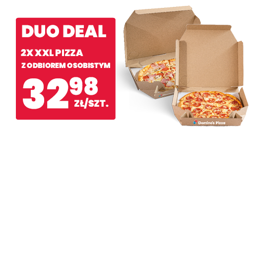 Duo Deal - 2x pizza XXL 32,98 zł/szt