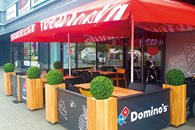 Sala dla gości Dominos Pizza Wrocław Świeradowska