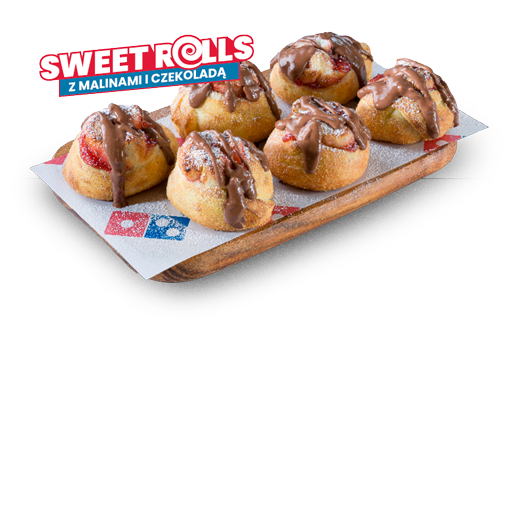 Sweet Rolls z malinami i czekoladą