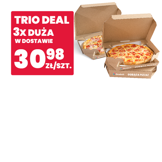 Trio Deal - 3x duża pizza 30,98 zł/szt
