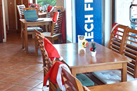 Sala w pizzerii Domino's w Grodzisku Mazowieckim przy ul Grabowej 18