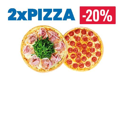 2 pizze - 20%