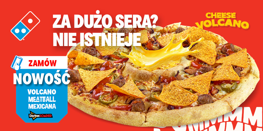 Za dużo sera nie istnieje! Pizza Cheese Volcano. Nowość - Volcano Meatball Mexicana