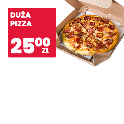 Duża Pizza za 25 zł