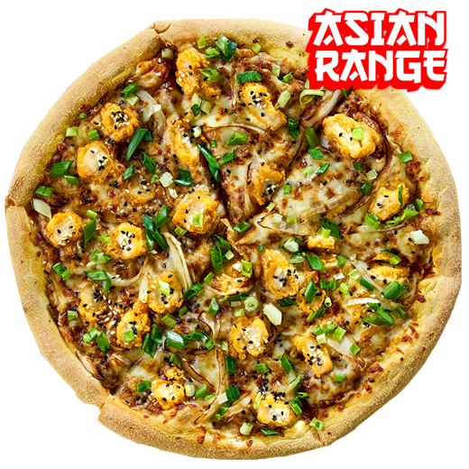 Pizza Korean Chicken BBQ z menu Asian Range