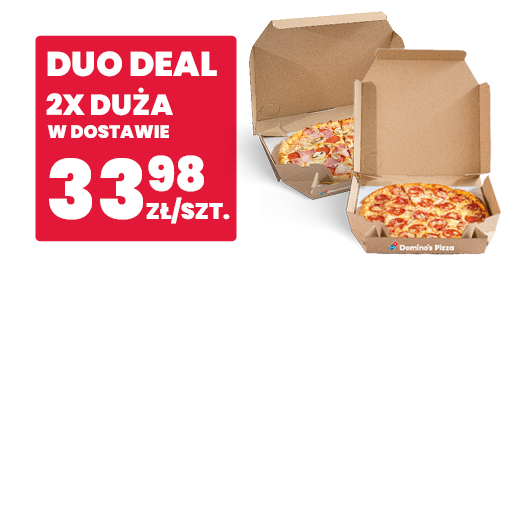 Duo Deal - 2x duża pizza 33,98 zł/szt
