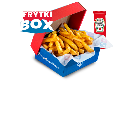 Frytki Box z ketchupem