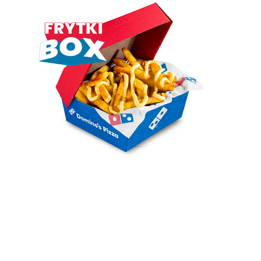 Frytki Box z sosem serowym