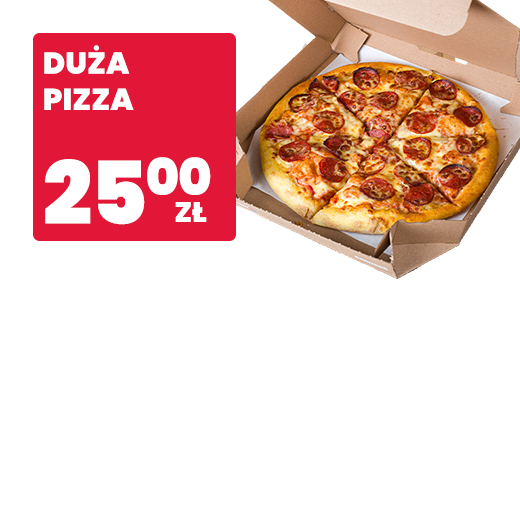 Duża Pizza za 25 zł
